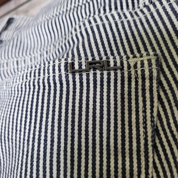 LRL Ralph Lauren Stripped Pants. Modern Straight 6P Petite. - Picture 6 of 12